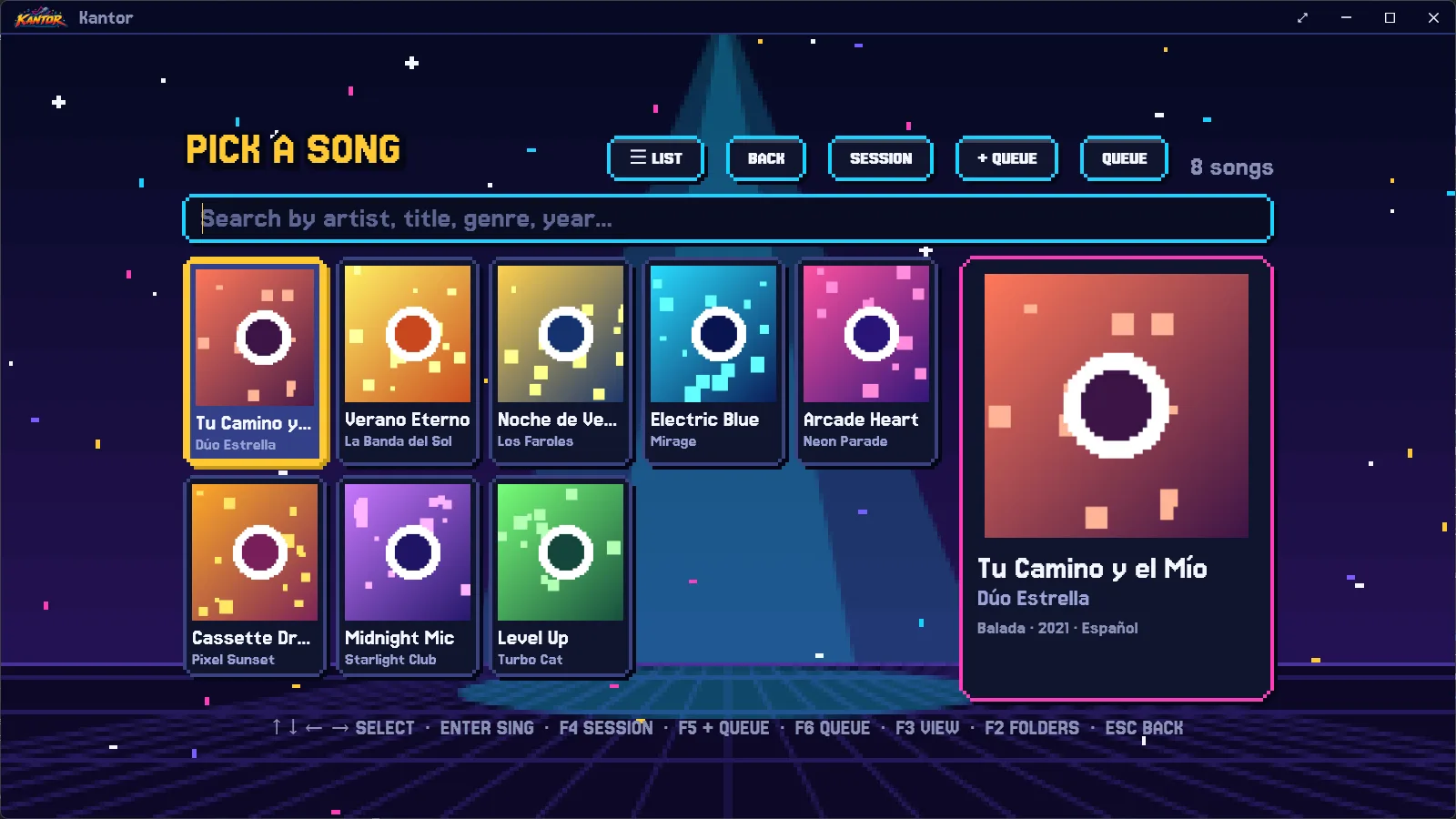 Kantor song selector