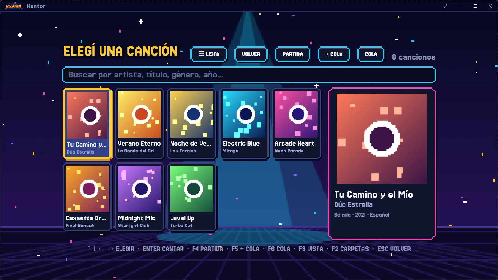 Selector de canciones de Kantor